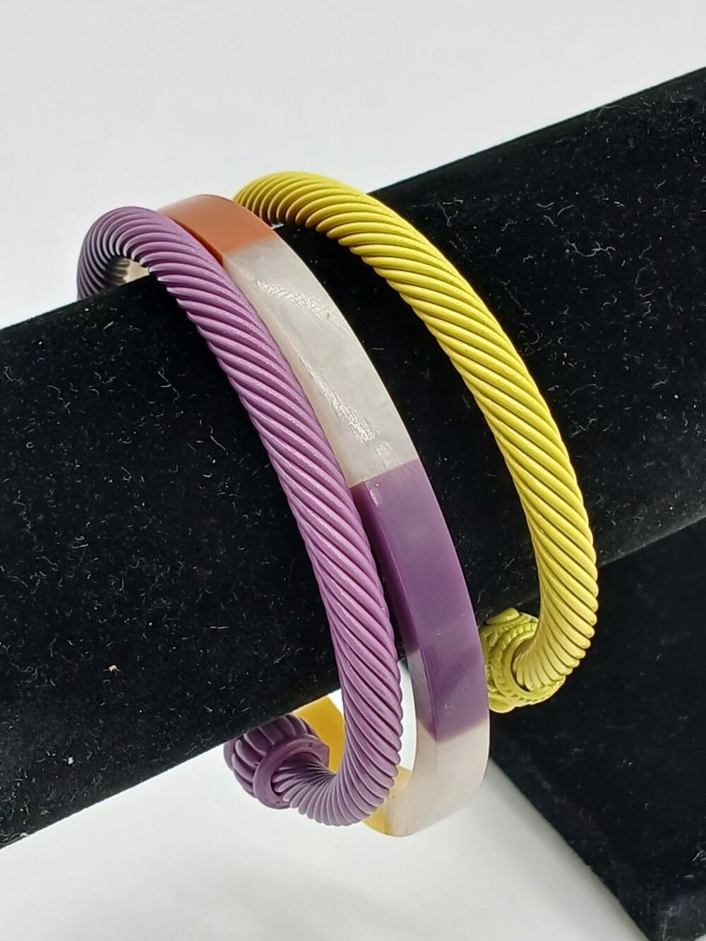 0164 Colorful Textured Bangles